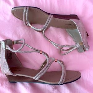 Beautiful gold sandals